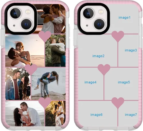 Vista 5 de Funda personalizada para iPhone 12 mini, funda personalizada con collage de fotos con múltiples imágenes, funda personalizada para cumpleaños
