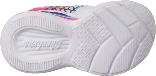 Vista 3 de Skechers Zapatos deportivos unisex con diseño de corazón para niños y niñas Arco iris