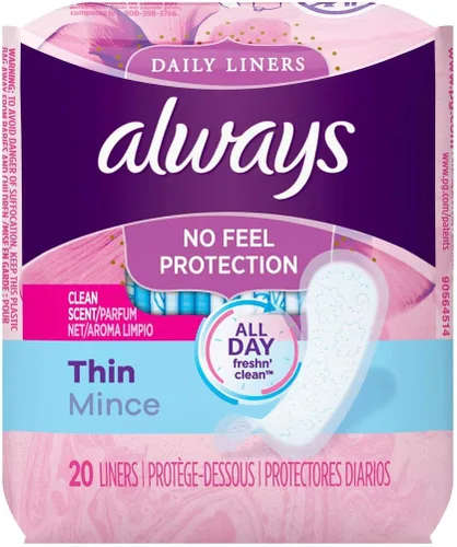 Vista 2 de Always Pantiliners finos - perfumados - paquete de 20 (caja de 24)