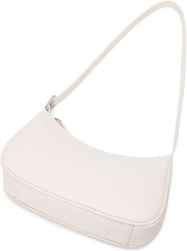 Vista 4 de WSRYDJDL Bolso pequeño para mujer, bolsos de hombro ajustables con patrón de cocodrilo con cierre de cremallera, retro