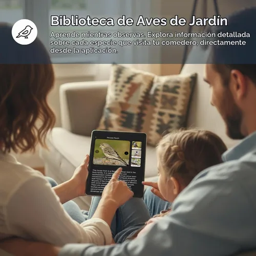 Vista 5 de Luna Smart Bird Feeder Cámara, identificación de especies de aves AI mejorada 2K