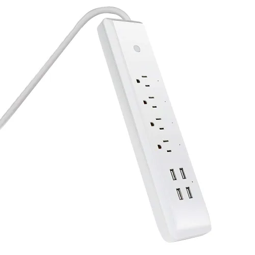Vista 2 de Feit Electric Tira de alimentación inteligente, 4 tomas + 4 puertos USB, control de voz con Alexa y Google Assistant, control de aplicación