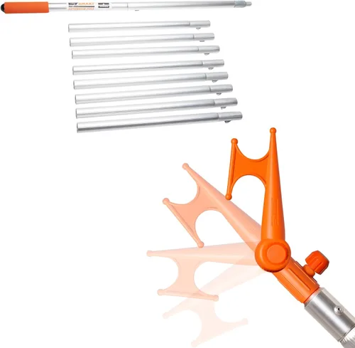 Vista 12 de EZ SMART Práctico gancho, gancho multiusos, codo ajustable, atornillado al poste de extensión de rosca estándar para colgar comederos de pájaros