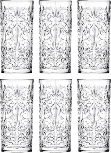 Vista 10 de Barski Highball Glass - Vasos para beber – Juego de 2 vasos Hiball – Vaso de cristal – para agua, jugo, cerveza, cócteles mixtos, vaso de mojito