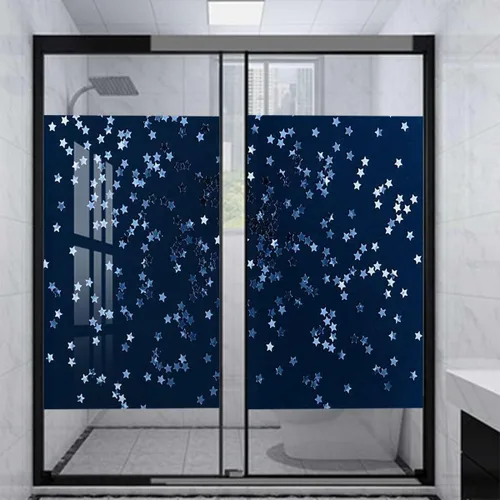 Vista 14 de Película de vinilo morado para ventana, cubierta estática para ventana de puerta, calcomanías tintadas para ventana, privacidad esmerilada