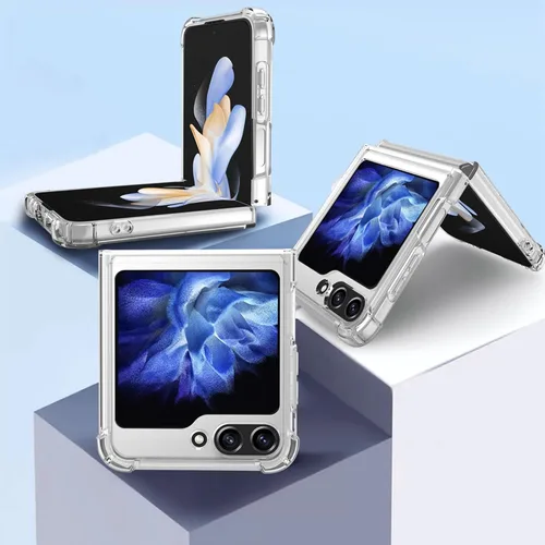 Vista 5 de Funda magnética transparente para Samsung Galaxy Z Flip 5, compatible con MagSafe