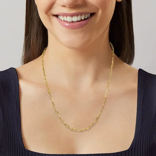 Vista 4 de RS Pure by Ross-Simons Italian 14kt Yellow Gold Paper Clip Link Necklace