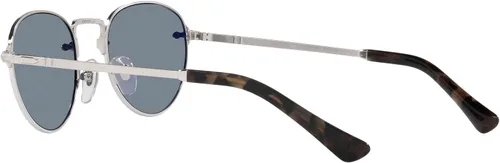Vista 5 de Persol PO2491S - Gafas de sol redondas, PlateadoAzul claro