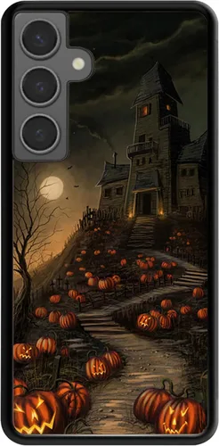 Vista 24 de Funda para Samsung Galaxy S20 5G - Funda de teléfono con patrón de casa embrujada de Halloween - Funda de TPU con protección de absorción de impactos