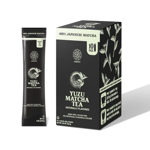 Vista 9 de The Harmony Matcha Lavender (bolsa de 7.05 onzas - 20 porciones) Polvo de matcha japonés premium, rico en antioxidantes y L-teanina, endulzado
