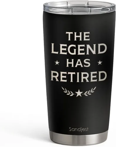Vista 39 de SANDJEST Vaso con aislamiento para viajes, el mejor set de regalo para el mejor abuelo de todos, para papá, abuelo - Taza de 20 oz - Gran regalo