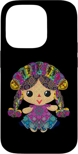 Vista 16 de iPhone 15 muñeca mexicana, maria, mazahua arte huichol, lele, caso