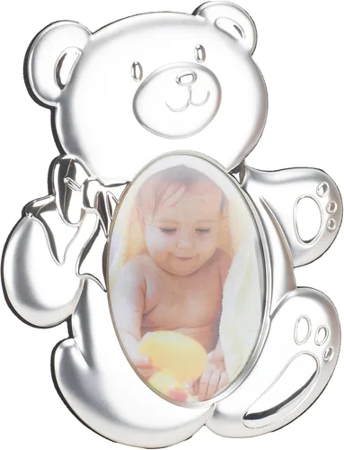 Vista 5 de Creative Gifts International Noahs Ark Marco de fotos Pantalla de fotos de 3 x 3 pulgadas Acabado de peltre cepillado Diseño animal