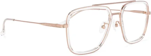 Vista 7 de Zeelool Gafas unisex de metal retro con bloqueo de luz azul para mujeres y hombres, Nayeli