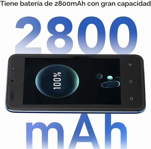 Vista 6 de Cuifati Teléfono inteligente desbloqueado, pantalla HD de teléfonos celulares de 4.66 pulgadas, teléfono inteligente Android desbloqueado de Azul