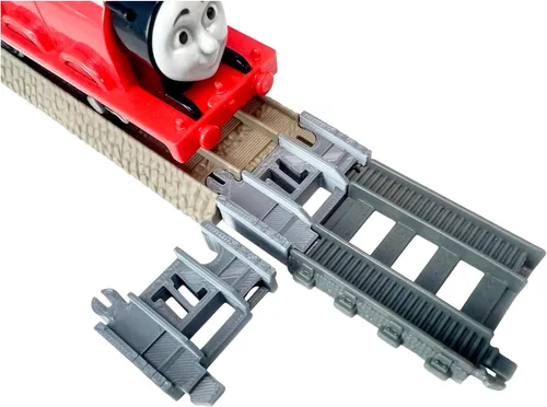 Vista 9 de Adaptadores TrainLab Compatibles con Nuevo Trackmaster (2014 Gris) y Viejo Trackmaster (2009 Marrón) (2 piezas) (Azul)