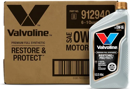 Vista 99 de Valvoline SynPower Full aceite sintético para motor, 1 Cuarto de galón, Ambar