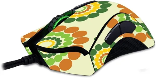 Vista 3 de MightySkins Skin compatible con Razer Deathadder Elite - Blue Petals Funda protectora de vinilo duradera y única Fácil de aplicar, quitar