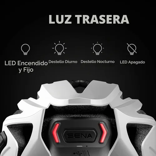 Vista 5 de Casco de Ciclismo en Carretera Sena R2 / R2 EVO / (Alexa Incorporada) solo R2X, Comunicaciones Inteligentes Bluetooth y de Intercomunicador de Malla