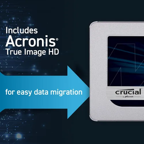 Vista 5 de SSD Crucial MX500 3D NAND SATA, 2.5 pulgadas, interno de 250GB, hasta 560MB/s - CT250MX500SSD1