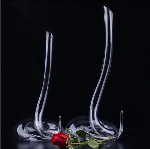 Vista 6 de Decantador de vino Cobra 100% de cristal soplado a mano, jarra creativa en forma de serpiente jarra de vino tinto..