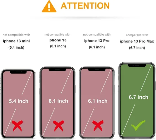Vista 2 de KIHUWEY Compatible con iPhone 13 Pro Max Funda Cartera con Soporte para Tarjetas de Crédito, Cuero Premium Cierre Magnético Soporte Plegable Funda