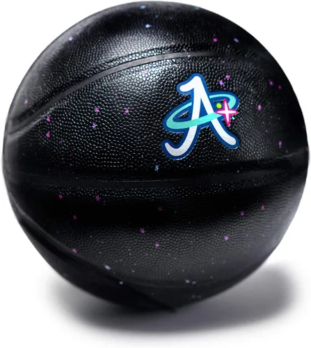 Vista 5 de Space Flight 1 - Pelota de baloncesto oficial, pelota de juego de cuero; cancha para interiores y exteriores, tamaño 7, 29.5 pulgadas para adulto