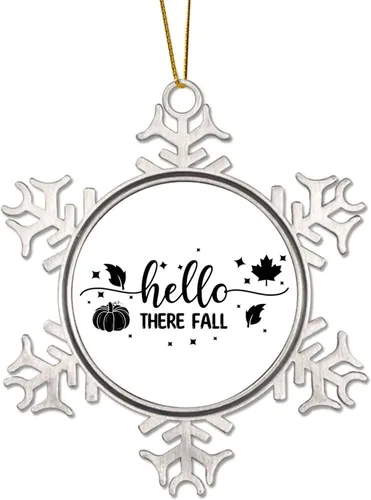 Vista 13 de Cotización de copos de nieve de peltre, adornos de Navidad de franela, hogueras, mores, adornos para colgar en el árbol de Navidad, decoración