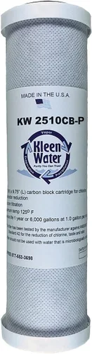 Vista 2 de KleenWater KW2510CB Filtros compatibles con GE GXWH01C GXRV10ABL GXSV10C GXSL03C FXWTC, filtros de repuesto de bloque de carbono, juego de 3