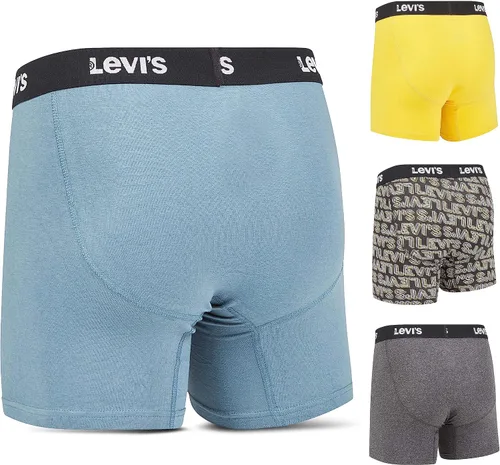 Vista 2 de Levi's Calzoncillos tipo bóxer transpirables y elásticos para hombre, paquete de 4