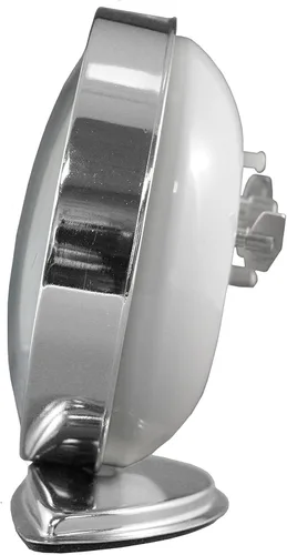 Vista 4 de La Crosse Technology 24014, reloj despertador a cuerda, campana fuerte, cromado, Cromo, Plateado, 1