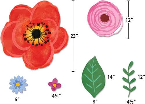 Vista 7 de Teacher Created Resources Tablero de anuncios de flores silvestres (TCR6593)