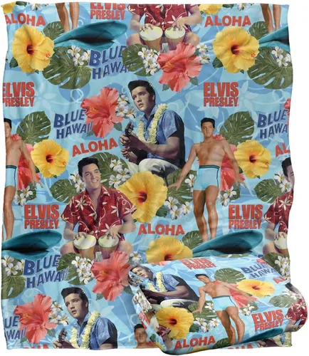 Vista 10 de Manta Elvis Presley Comeback to 68 con licencia oficial Silky Touch Super Soft de 36 x 58 pulgadas