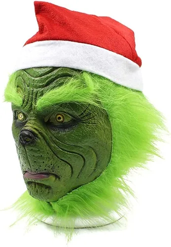 Vista 3 de Cosgrinch Green Monster glove Costume Accessories Party Novelty Cosplay Props Gifts Men Women Green