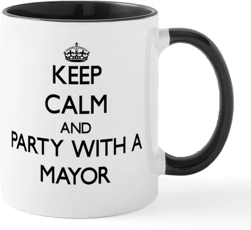 Vista 31 de CafePress I Love Mayor Mug Taza de café de cerámica de 11 oz (11.0 fl oz)