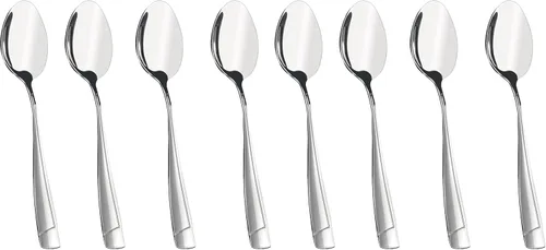 Vista 7 de Cand 16 cucharas de postre de acero inoxidable, 6.69 pulgadas