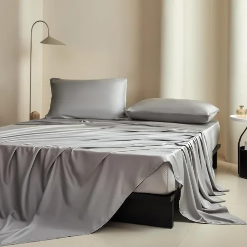 Vista 6 de Simple&Opulence Juego de sábanas 100% Tencel Eucalyptus Lyocell de 3 piezas, absorben la humedad, bolsillo profundo, sábanas refrescantes suaves