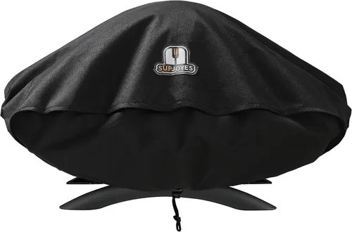 Vista 4 de Cubierta de parrilla para parrilla de carbón Weber Kettle, cubiertas premium de 22 pulgadas para parrilla BBQ, accesorios resistentes e impermeables