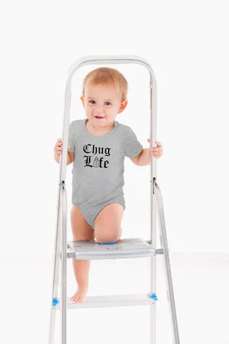 Vista 3 de AW Fashions Chug Life - Body para bebé divertido, lindo y cómodo - Ropa de moda para recién nacidos