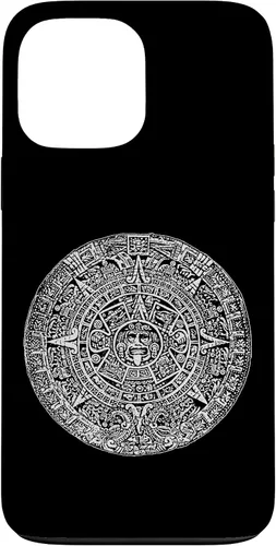 Vista 24 de Aztec Calendar Sun Stone Mexican Mayan Calendario Azteca Case for iPhone 17