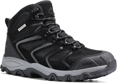 Vista 4 de NORTIV 8 - Botas de senderismo para hombre, impermeables, ligeras, para exteriores, mochileros, senderismo