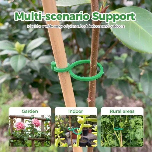 Vista 5 de Clips de soporte para plantas, clip de plástico seguro para plantas, clips de enrejado para tomate, uva, vid, verduras, clip de fijación de plantas