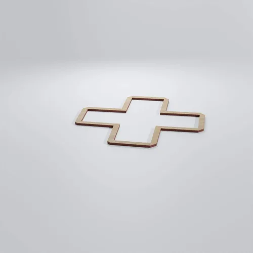 Vista 22 de 7 3/8"W X 7 3/8"H Extra Pequeño Fowler Decorativo Fretwork Madera Paneles De Pared, Aliso