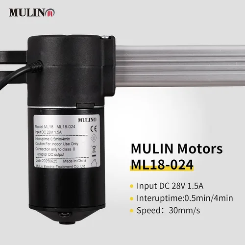 Vista 2 de Mulin Power - Motor reclinable de repuesto con cable modelo ML18-024, actuador lineal para sofá, silla elevadora, sofá, asiento de masaje