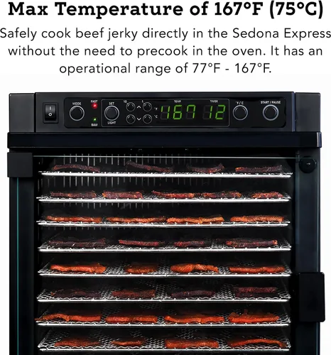 Vista 13 de Tribest Sedona Express SDE-S6780-B Deshidratador digital de alimentos, Negro