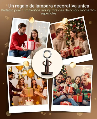 Vista 9 de Lámpara de mesa inalámbrica, lámpara de mesa de madera recargable con control táctil y brillo ajustable, lámpara de noche decorativa inalámbrica