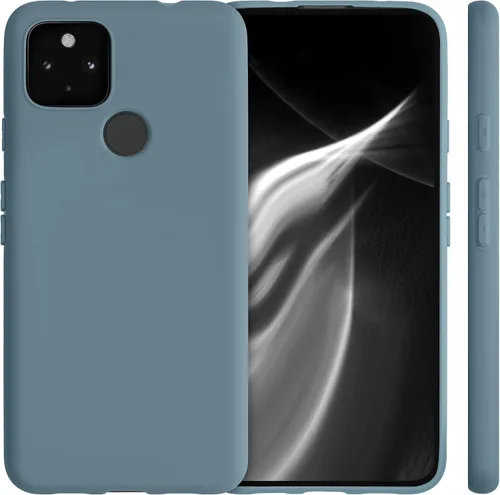 Vista 5 de kwmobile Funda compatible con Google Pixel 4a 5G - Funda protectora de silicona TPU suave y delgada - Arctic Night