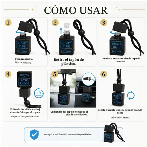 Vista 4 de Ambientador para automóvil, paquete de 2, aroma fresco, de larga duración