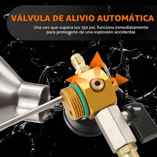 Vista 4 de FOUR UNCLES Kit de descarga de CA con recipiente de acero inoxidable