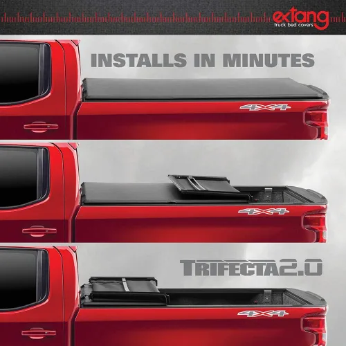 Vista 2 de Extang Trifecta 2.0 - Cubierta plegable para batea de camioneta 92775 para Dodge RAM 1500/2500, modelos 2003 al 2008, con batea de 8 pies., 2002